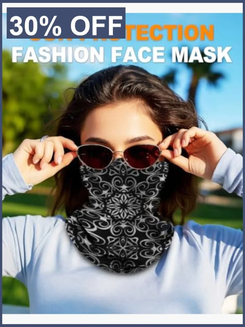 Neck Gaiter Face Mask Head Wrap Balaclava Headband Magic Scarf